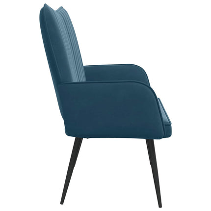 2-personers sofa Blå 115 x 61 x 87 cm Fløjl