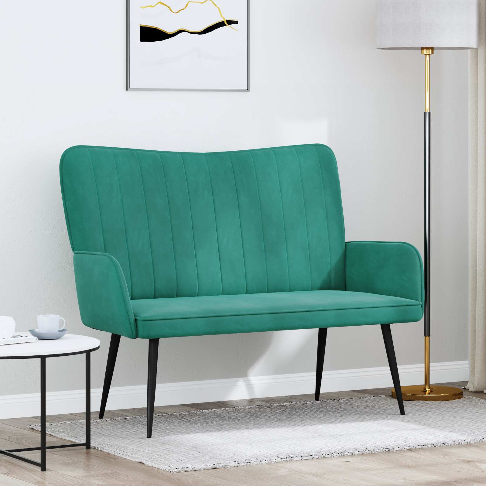 2-personers sofa Turkis 115 x 61 x 87 cm Fljl