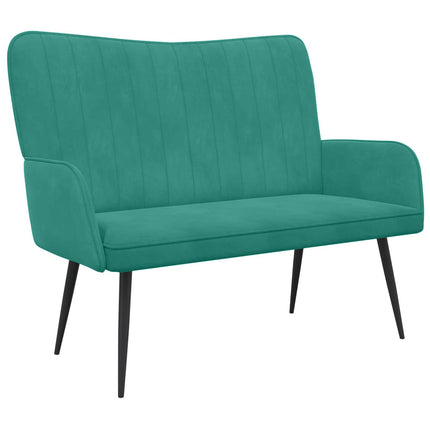 2-personers sofa Turkis 115 x 61 x 87 cm Fløjl