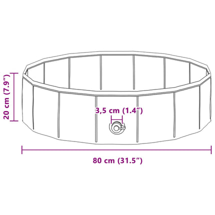 Børne svømmepool Ø 80 x 20 cm Rund til Barn til Rød