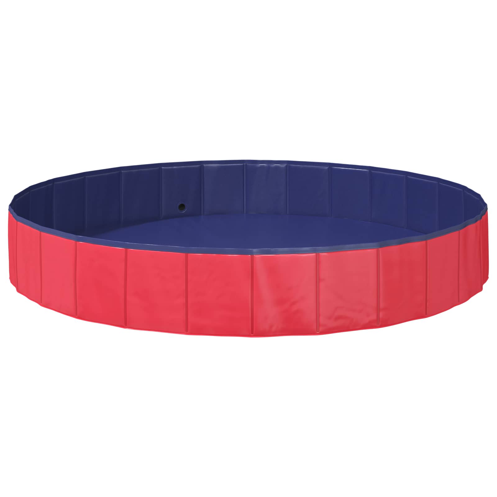 Børne svømmepool Rød Ø200 x 30 cm Tykt PVC og konstrueret træ