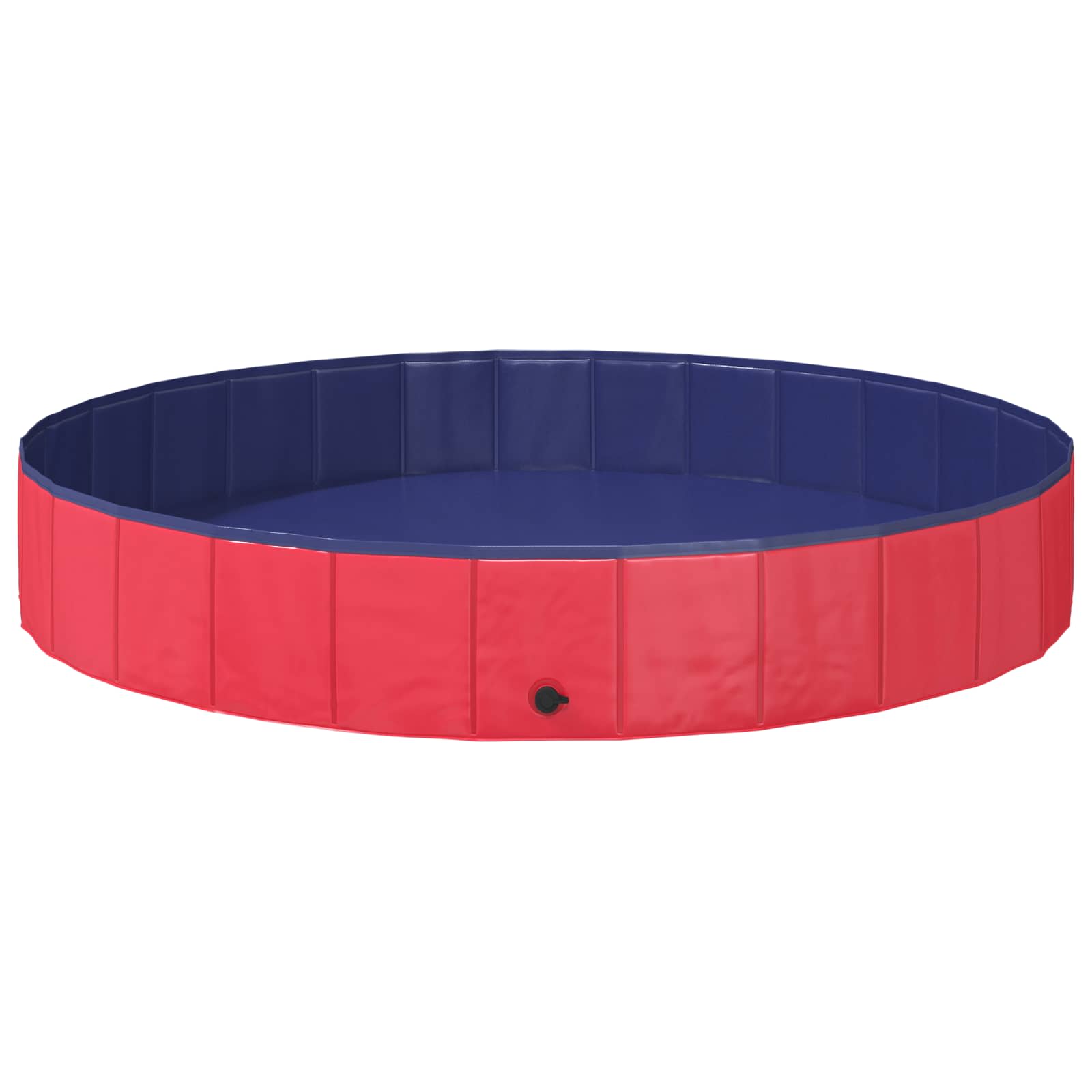 Børne svømmepool Rød Ø200 x 30 cm Tykt PVC og konstrueret træ