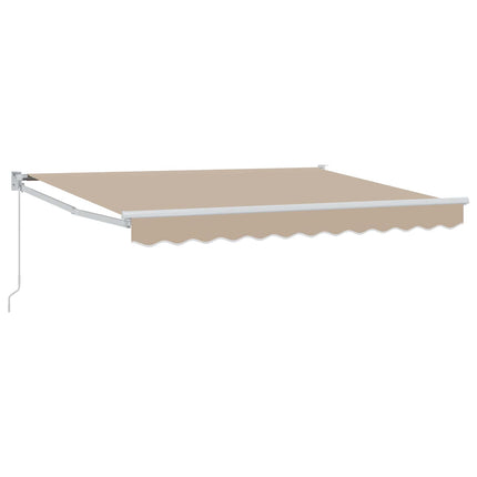 Udtrækkelig markise Beige 3,5 x 2 m 100% Polyester og Aluminium