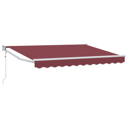 Udtrækkelig markise Bordeaux 3,5 x 2 m Polyester og metal