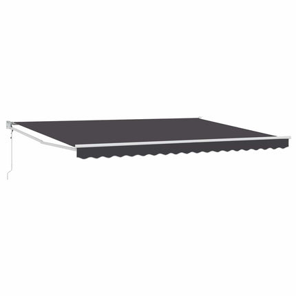 Udtrækkelig markise Antracit 4 x 2 m Polyester og metal