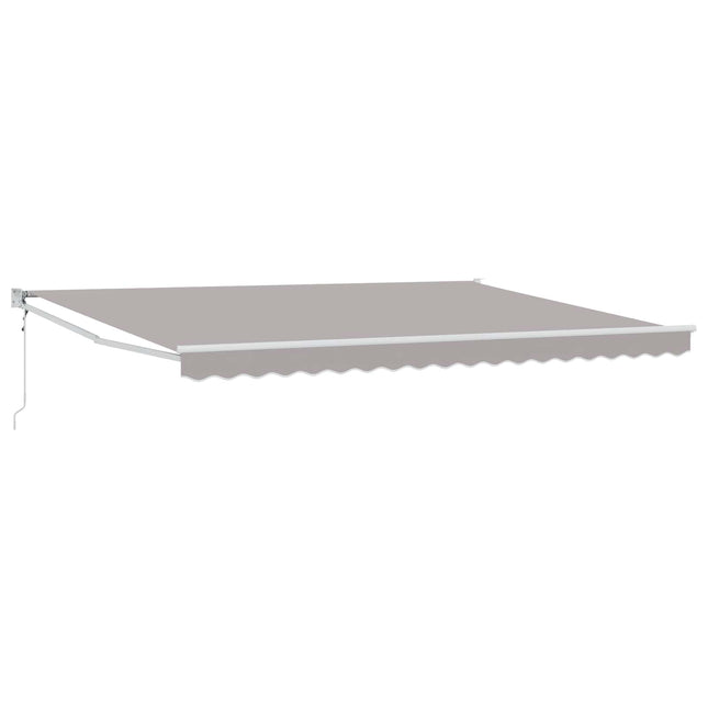 Markise Lysegrå 4 x 2 m Polyester og metal
