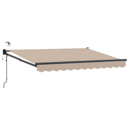 Elektrisk Utrækkelig Markise Beige 3,5 x 2 m