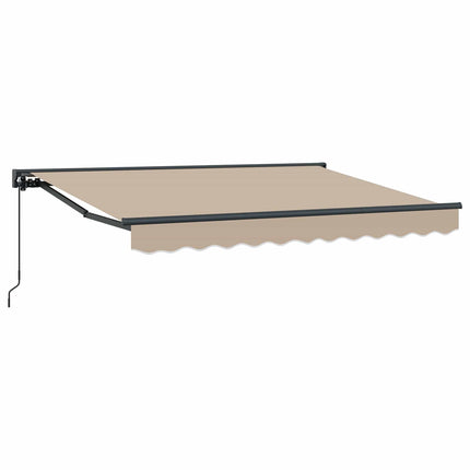 Manuel Utrækkelig Markise Beige 3,5 x 2 m