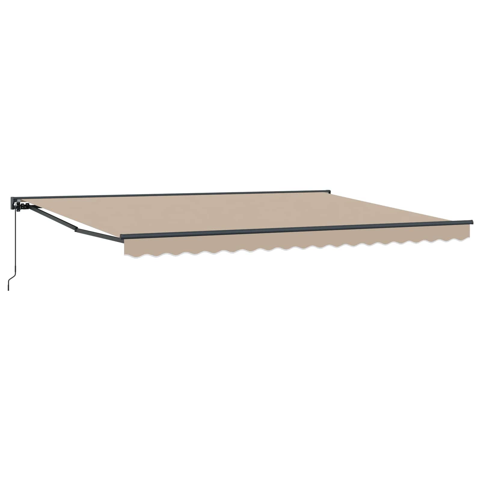Manuel Utrækkelig Markise Beige 4 × 3,5 m