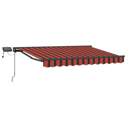 Manuel markise-ramme med LED-lys 2,5 x 2 m