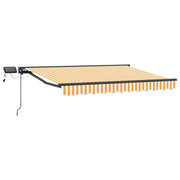 Manuel markise-ramme med LED-lys 3 x 2,5 m