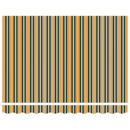 Manuel markise-ramme med LED-lys Grøn, Gul, Antracit 3 x 2,5 m