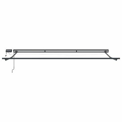 Manuel markise-ramme med LED-lys 5 x 3 m
