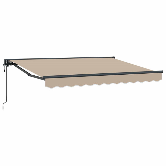Elektrisk Utrækkelig Markise Beige 3,5 x 2 m