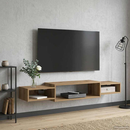Væghængt TV Skab Vægmonteret Artisan-eg 140 x 28 x 21 cm