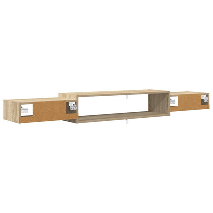 Væghængt TV Skab Vægmonteret Sonoma-eg 180 x 28 x 21 cm
