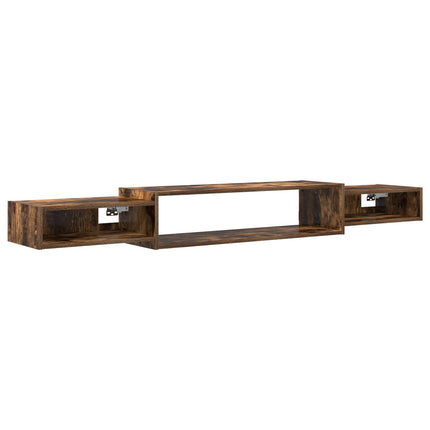 Væghængt TV Skab Vægmonteret Røget eg 180 x 28 x 21 cm