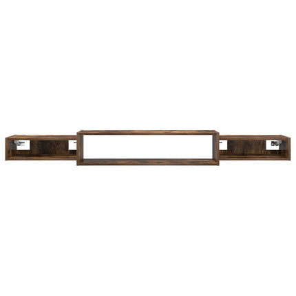 Væghængt TV Skab Vægmonteret Røget eg 180 x 28 x 21 cm