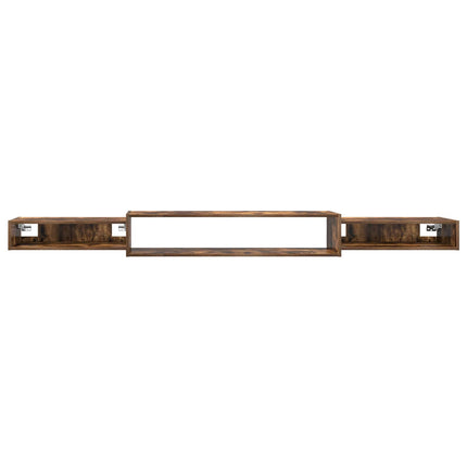 Væghængt TV Skab Vægmonteret Røget eg 220 x 28 x 21 cm