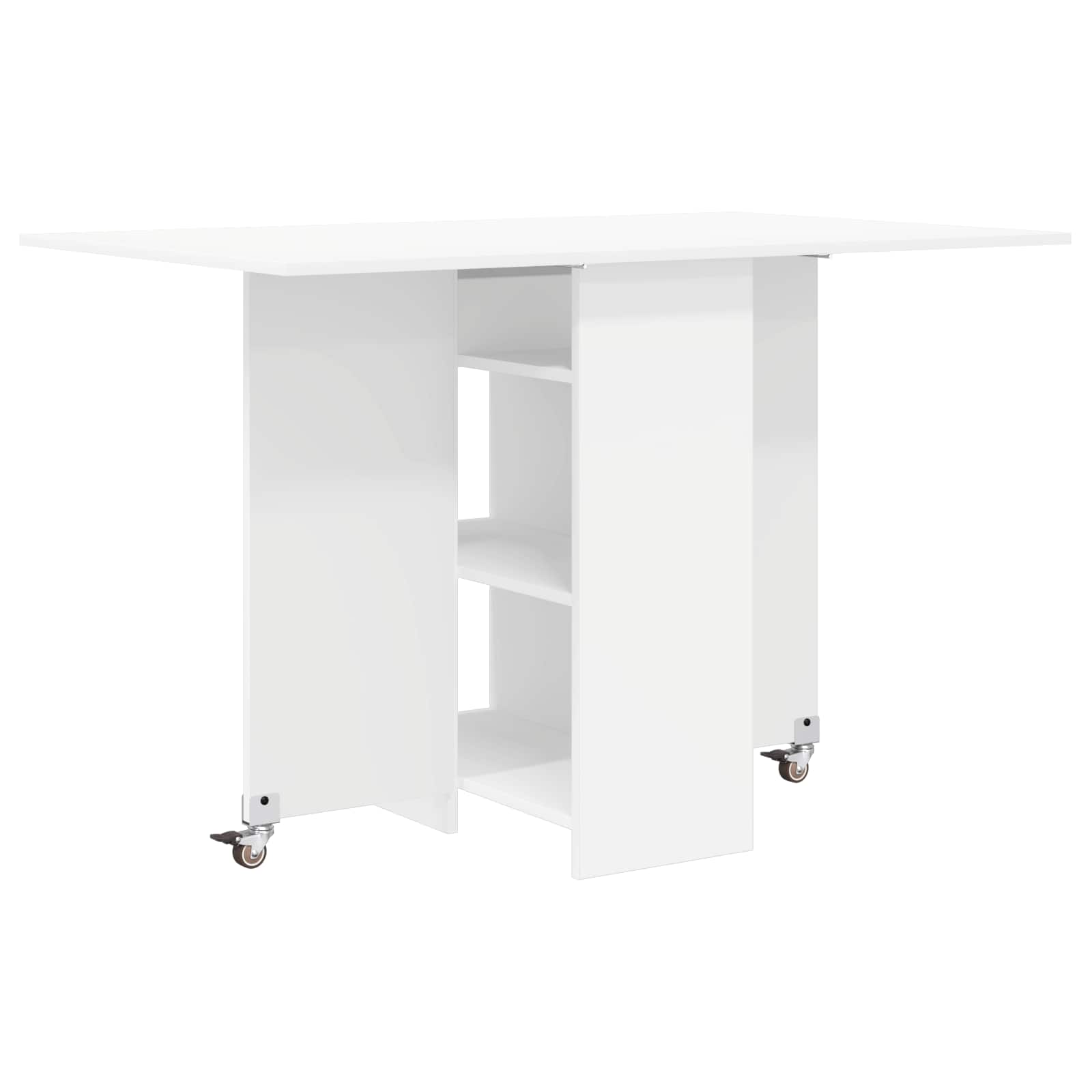 Spisebord 115 x 70 x 75 cm Konstrueret træ Hvid Rektangulær