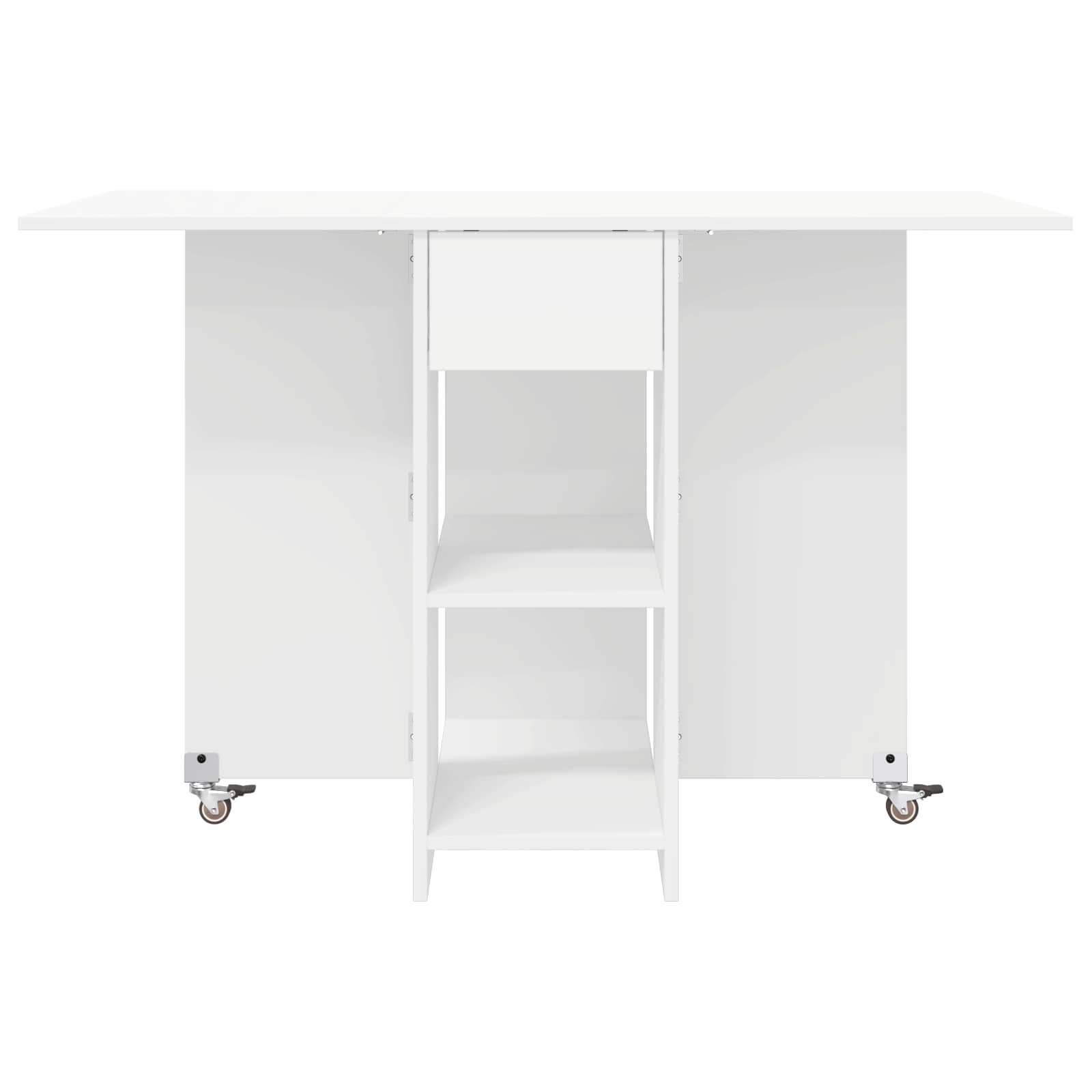 Spisebord 115 x 70 x 75 cm Konstrueret træ Hvid Rektangulær