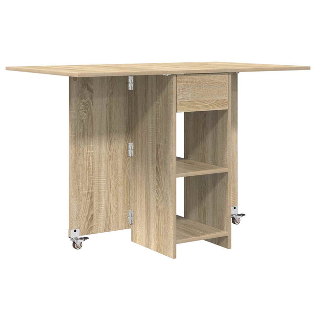 Spisebord 115 x 70 x 75 cm Konstrueret træ Sonoma-eg