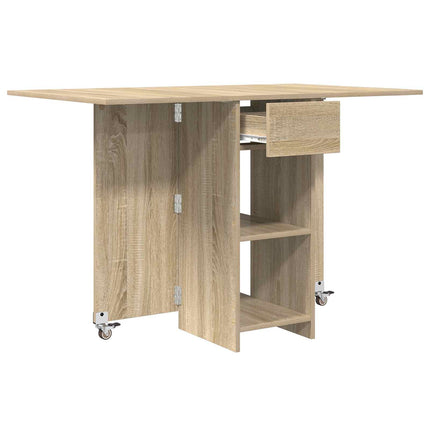 Spisebord 115 x 70 x 75 cm Konstrueret træ Sonoma-eg