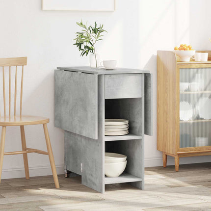 Spisebord 115 x 70 x 75 cm Konstrueret træ Betongrå Rektangulær