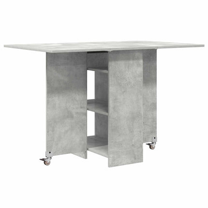 Spisebord 115 x 70 x 75 cm Konstrueret træ Betongrå Rektangulær