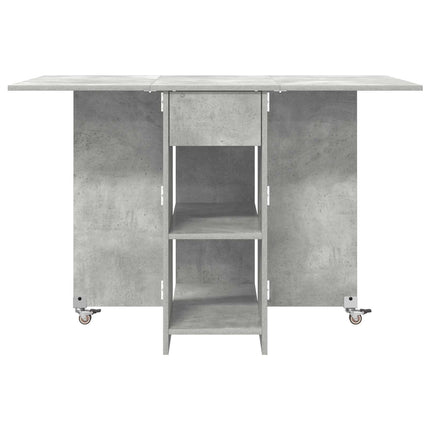 Spisebord 115 x 70 x 75 cm Konstrueret træ Betongrå Rektangulær
