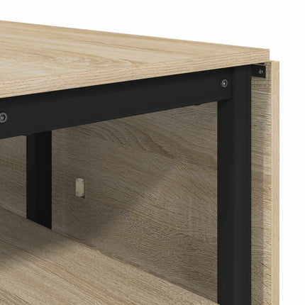 Spisebord 122 x 80 x 76,5 cm Konstrueret træ Sonoma-eg