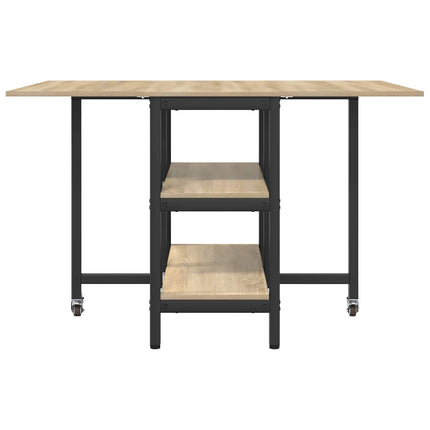 Spisebord 122 x 80 x 76,5 cm Konstrueret træ Sonoma-eg