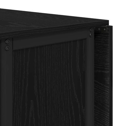 Foldbart spisebord med hjul 130 x 80 x 76,5 cm Konstrueret træ