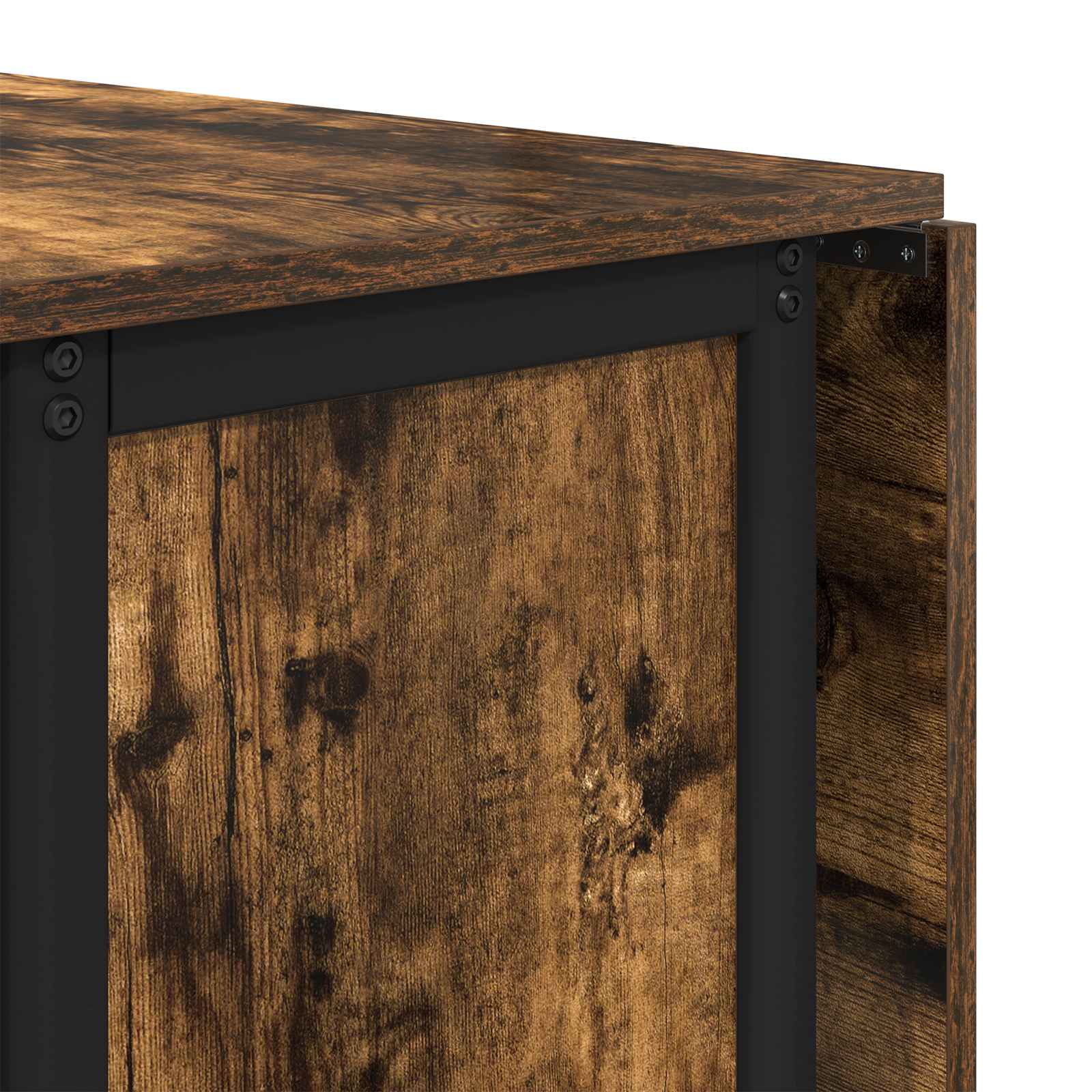 Foldbart spisebord med hjul 130 x 80 x 76,5 cm stål PB
