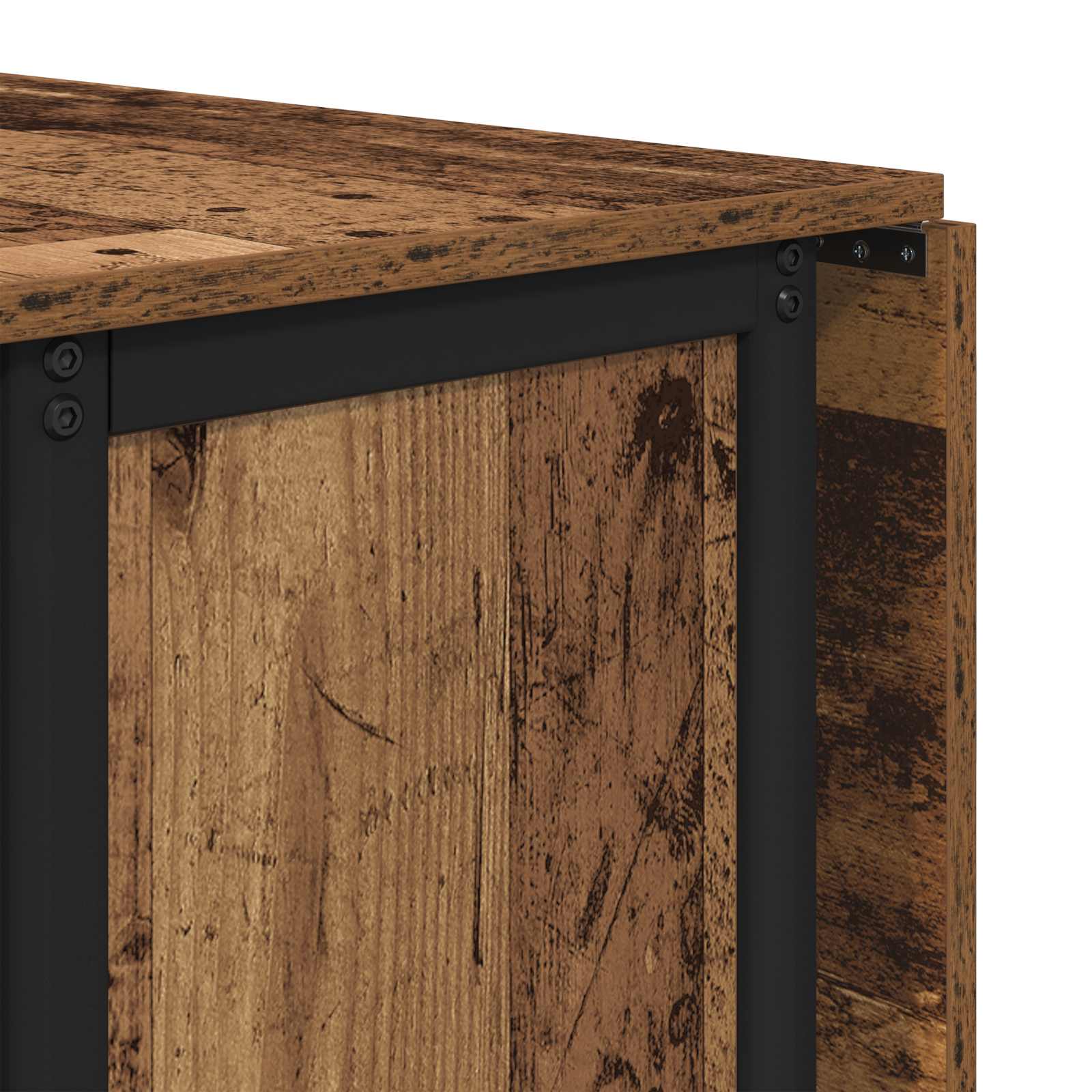 Foldbart spisebord med hjul 130 x 80 x 76,5 cm stål PB
