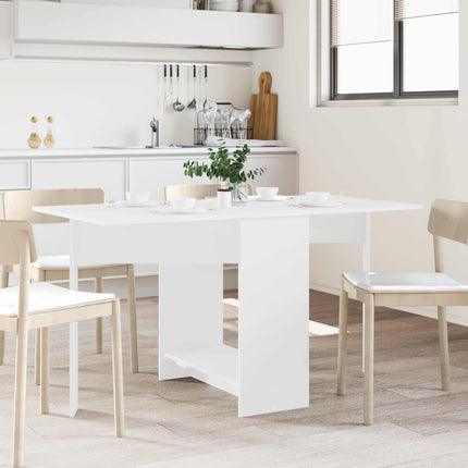 Spisebord 138 x 70 x 73,5 cm Konstrueret træ Hvid Rektangulær