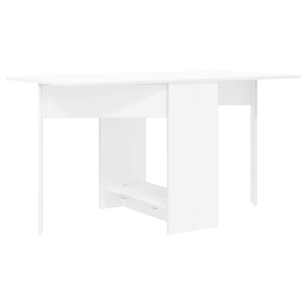 Spisebord 138 x 70 x 73,5 cm Konstrueret træ Hvid Rektangulær