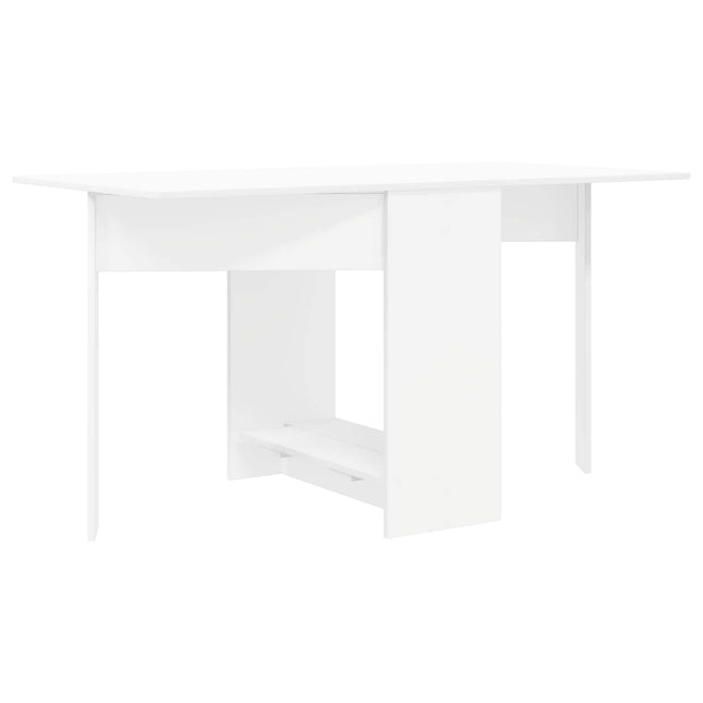 Spisebord 138 x 70 x 73,5 cm Konstrueret træ Hvid Rektangulær