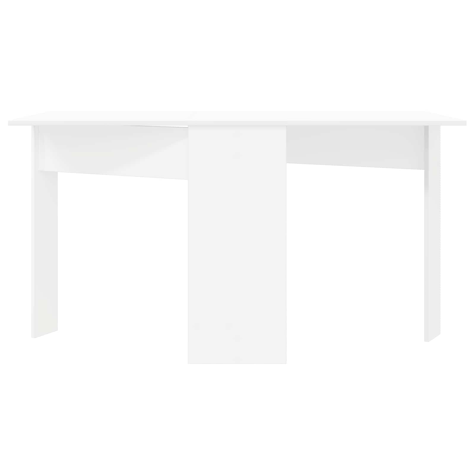 Spisebord 138 x 70 x 73,5 cm Konstrueret træ Hvid Rektangulær
