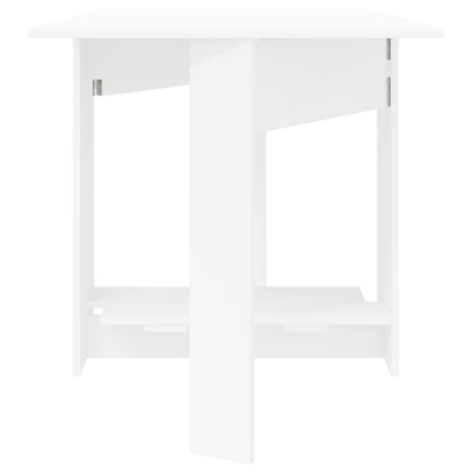 Spisebord 138 x 70 x 73,5 cm Konstrueret træ Hvid Rektangulær