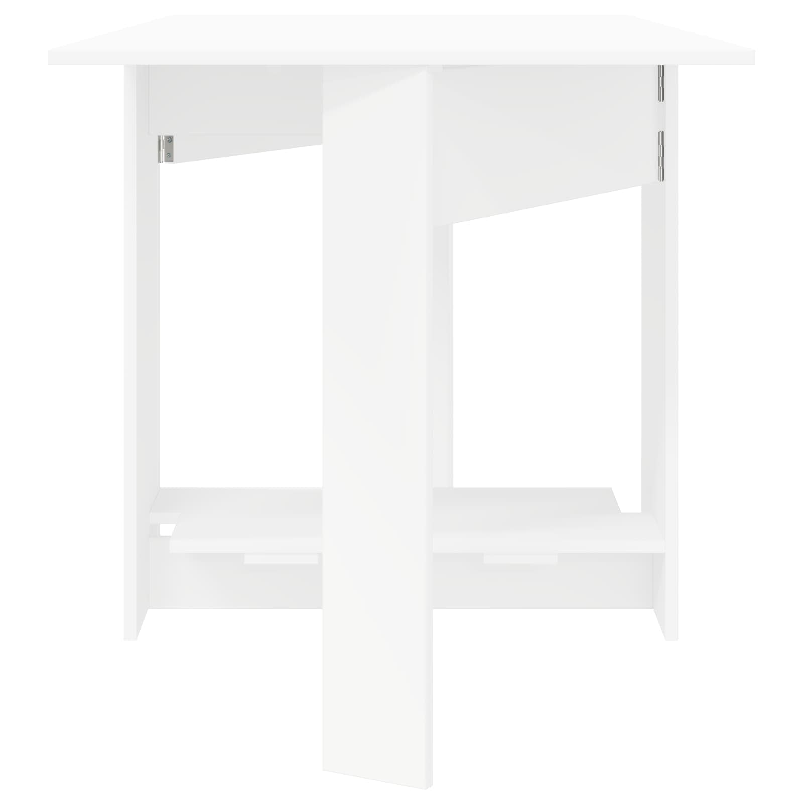 Spisebord 138 x 70 x 73,5 cm Konstrueret træ Hvid Rektangulær