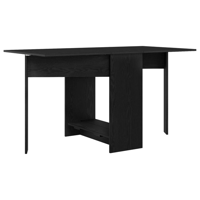 Spisebord 138 x 70 x 73,5 cm Konstrueret træ Sort eg