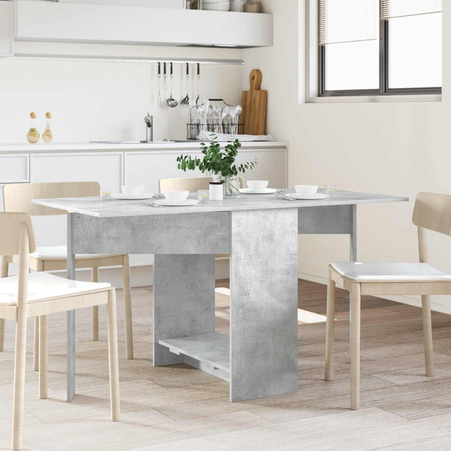 Spisebord 138 x 70 x 73,5 cm Konstrueret træ Betongrå