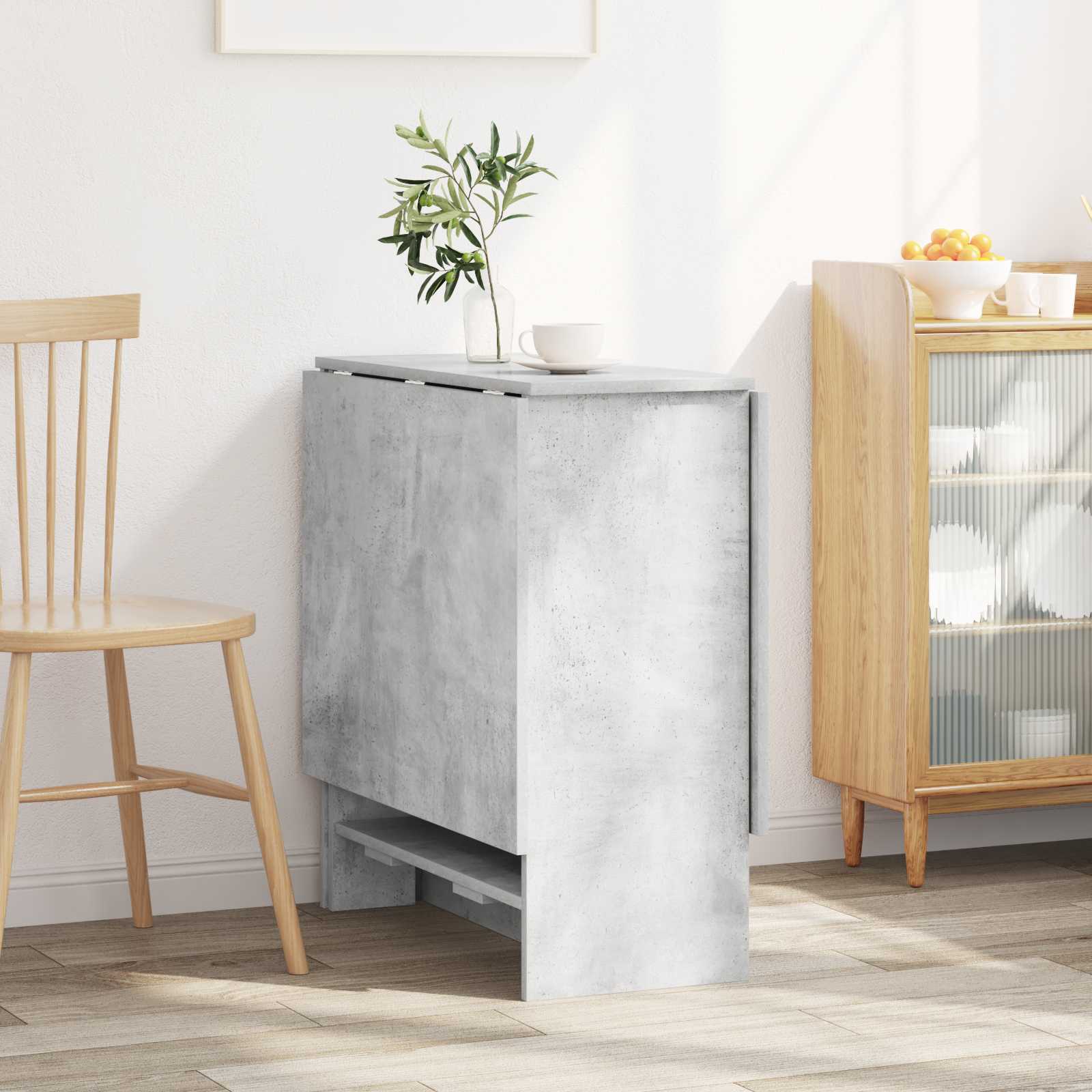 Spisebord 138 x 70 x 73,5 cm Konstrueret træ Betongrå