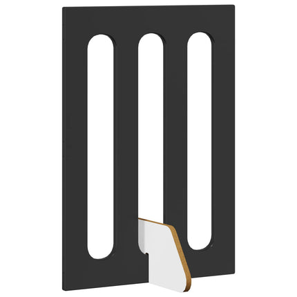 Foldbar hundegård 2 pcs Sort Eg 100,5 x 38 x 70 cm