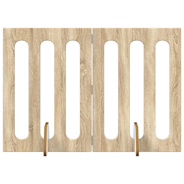 Foldbar hundegård 2 pcs Sonoma eg 100,5 x 38 x 70 cm