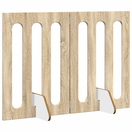 Foldbar hundegård 2 stk. Sonoma-eg 100,5 x 38 x 70 cm
