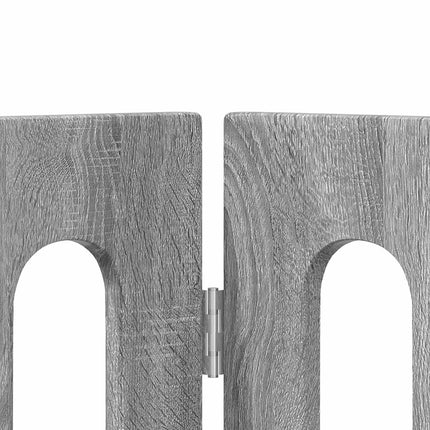 Foldbar hundegård 4 stk. Grå Sonoma 201 x 38 x 70 cm