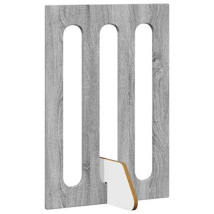 Foldbar hundegård 4 stk. Grå Sonoma 201 x 38 x 70 cm