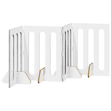 Foldbar hundegård 4 stk. Grå Sonoma 201 x 38 x 70 cm